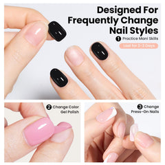 Beetles Peel Off Base Coat air-dry essentials image highlighting lamp-free nail practice