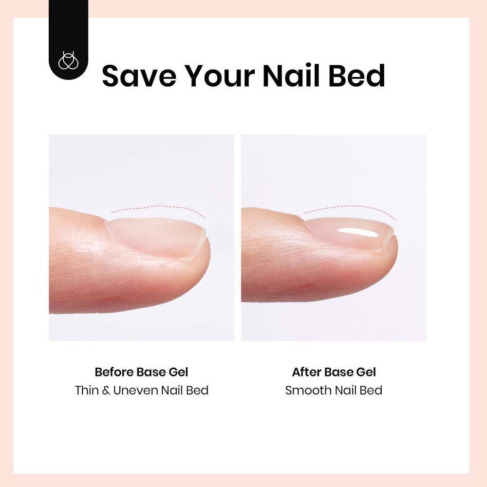 Beetles Peel Off Base Coat with press-on nails demonstrates temporary wear and easy reuse