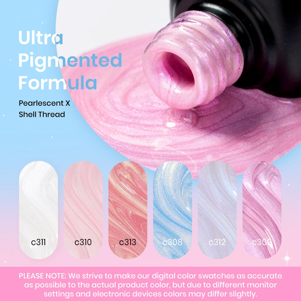 Beetles Pink Blue Chrome polish shines for festive, iridescent looks.