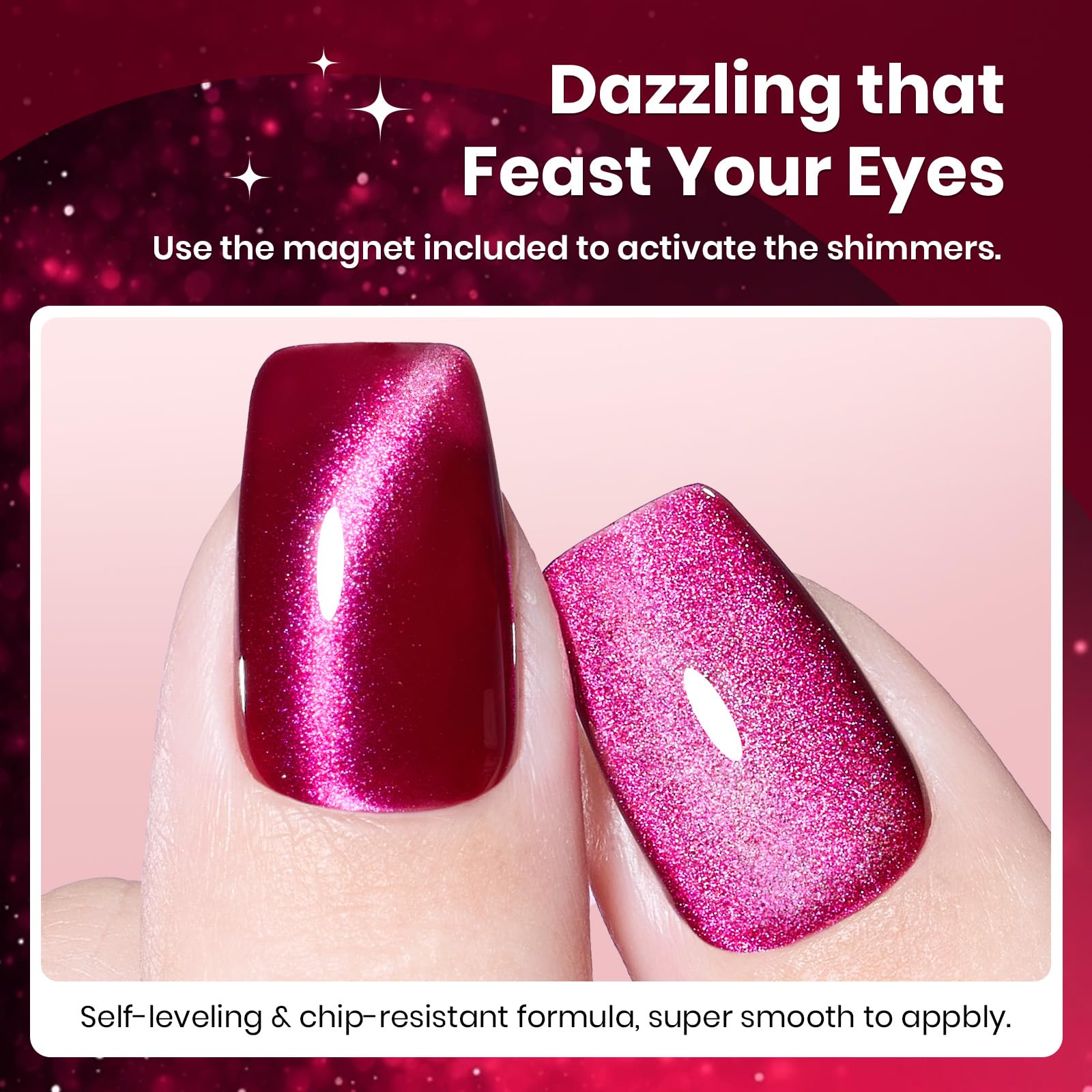 Beetles Pink Cat Eye Gel Polish gift-ready set ideas for birthdays and holidays.