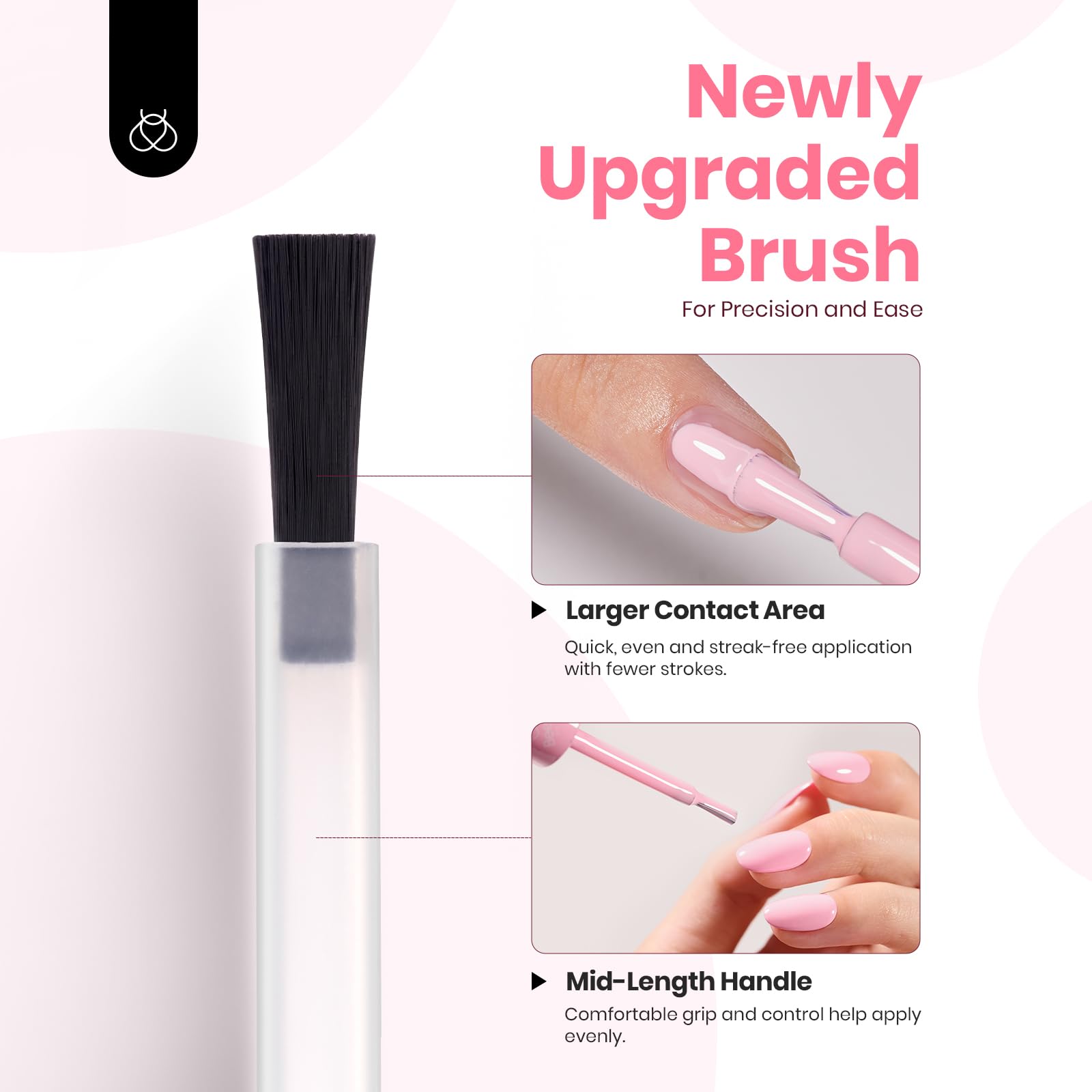 Beetles Pink Gel Nail Polish at-home manicure conveys salon-quality results and ease of use.