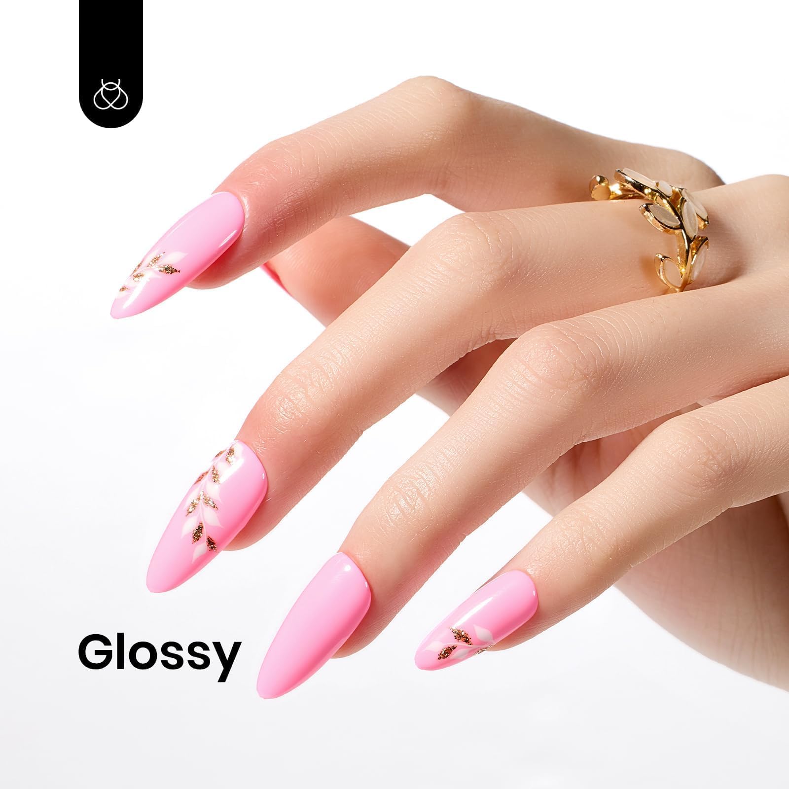 Beetles Pink Gel Polish color swatch illustrates soft pink shade.