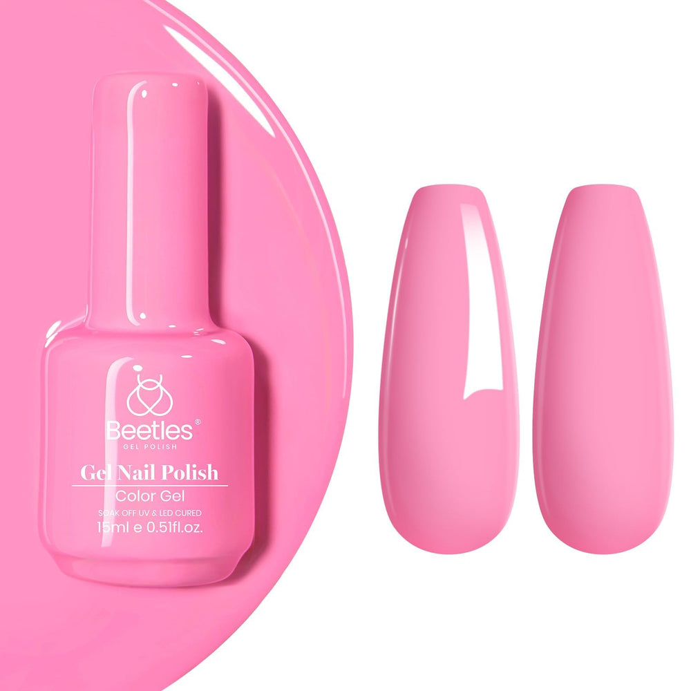Beetles Pink Gel Polish gift packaging ready for gifting.