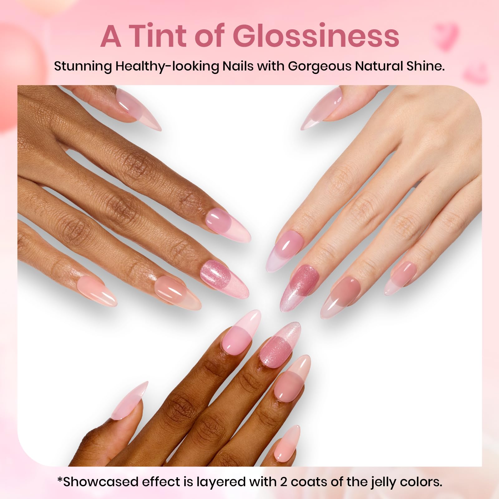 Beetles Pink Gel Polish gift set arranged for gifting