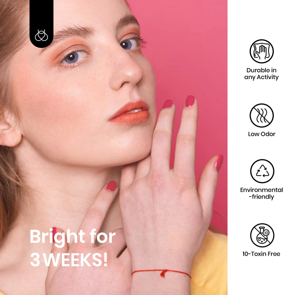 Beetles Pink Gel Nail Polish safe, low-odor formula for comfortable use.
