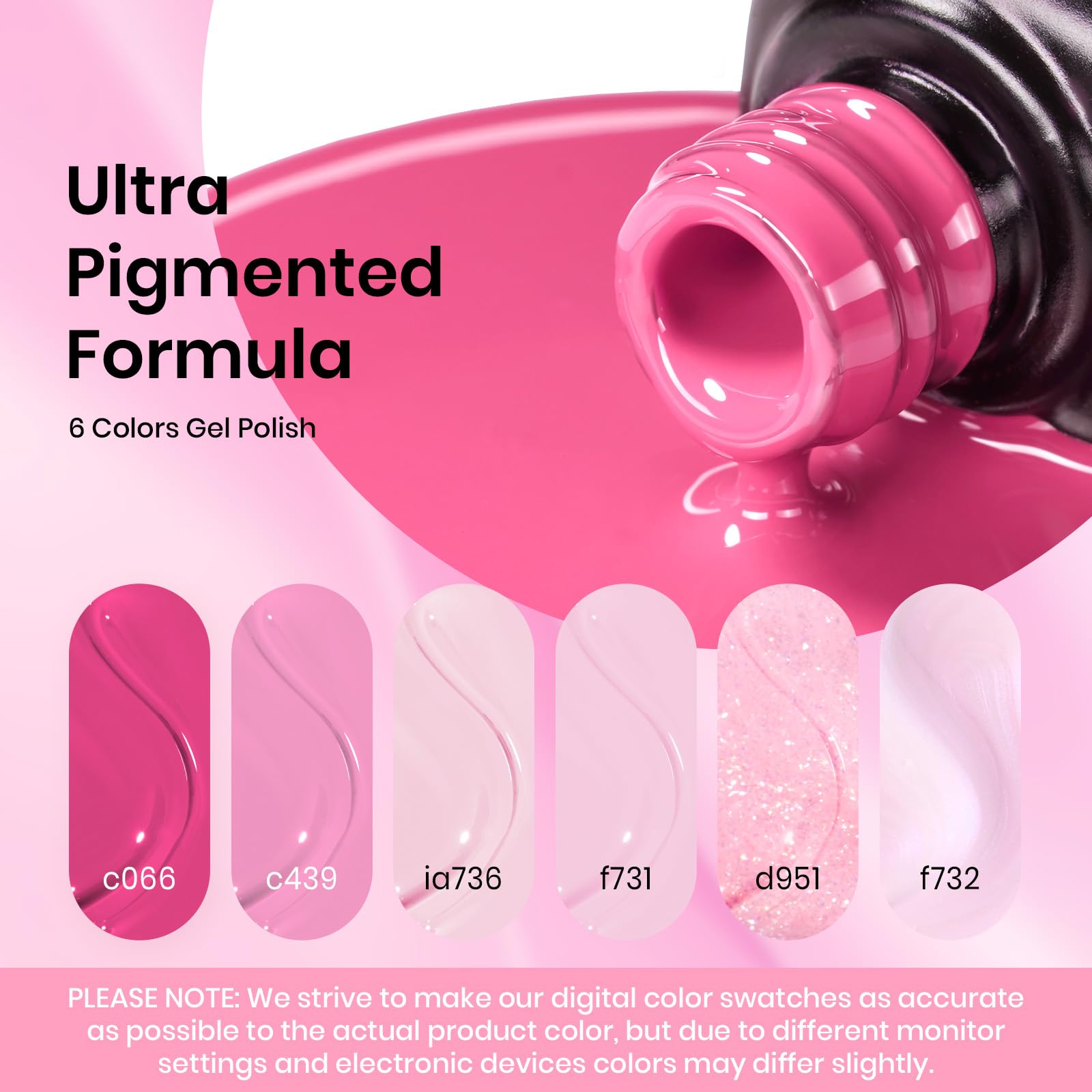 Beetles Pink Gel Polish Blush Cotton bottle side view showing glossy finish