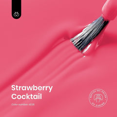 Beetles Pink Gel Nail Polish Strawberry Cocktail Collection, vibrant palette for festive nail art.