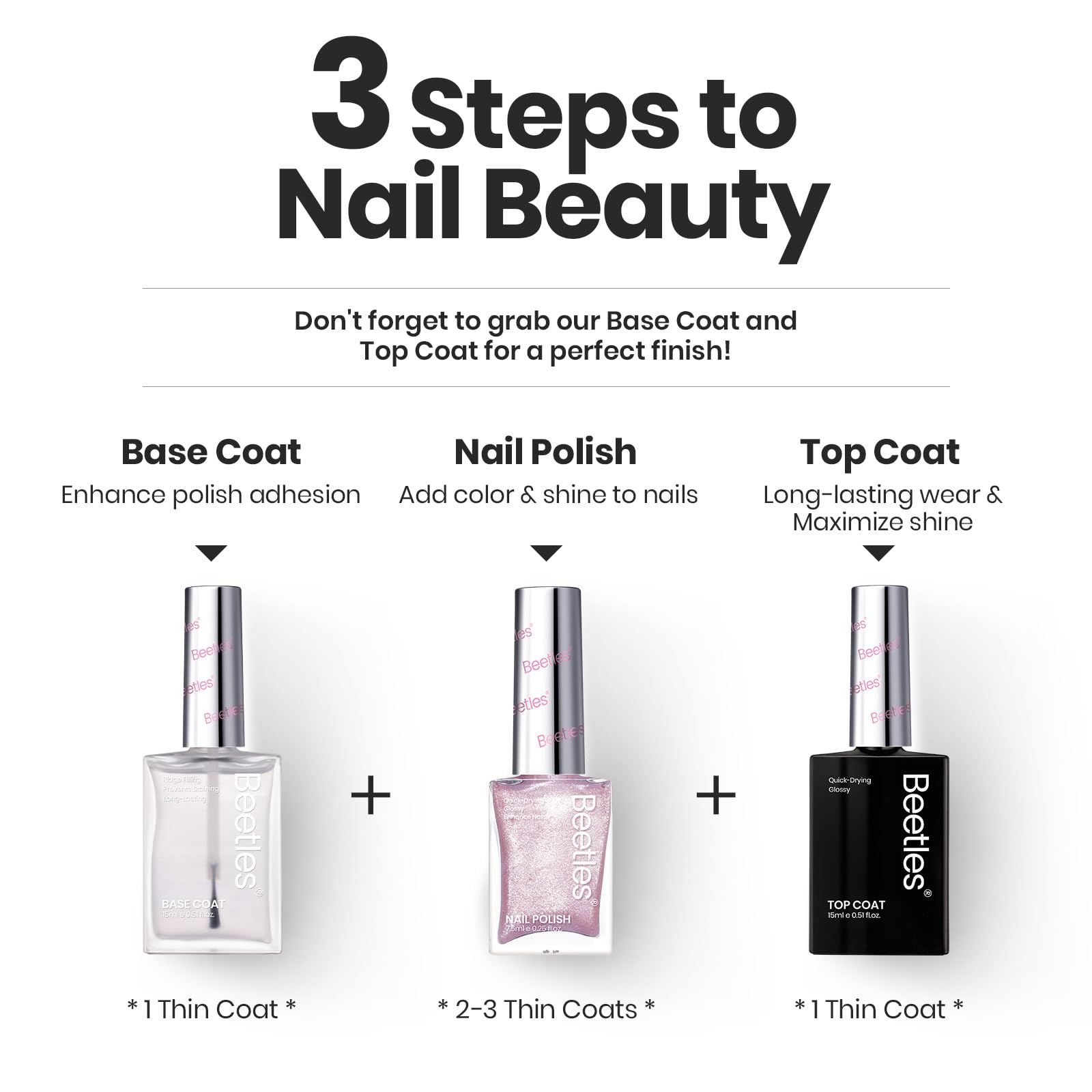 Beetles Pink Nail Polish Set gift-ready packaging ideal for gifting