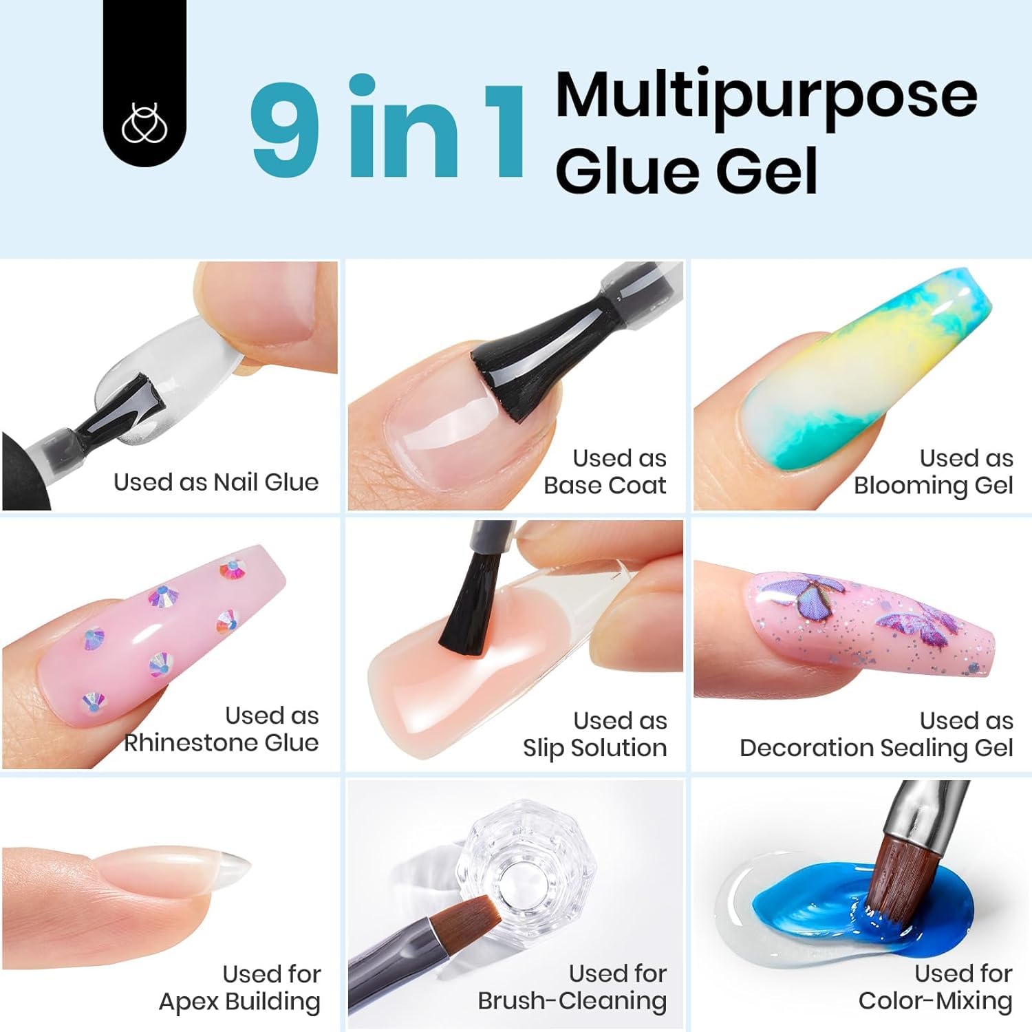 Beetles PMMA nail tips close-up showing breathable, lightweight nail extensions.