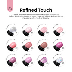Beetles Poly Extension Nail Gel Kit color closeup showing vibrant shades for matching looks