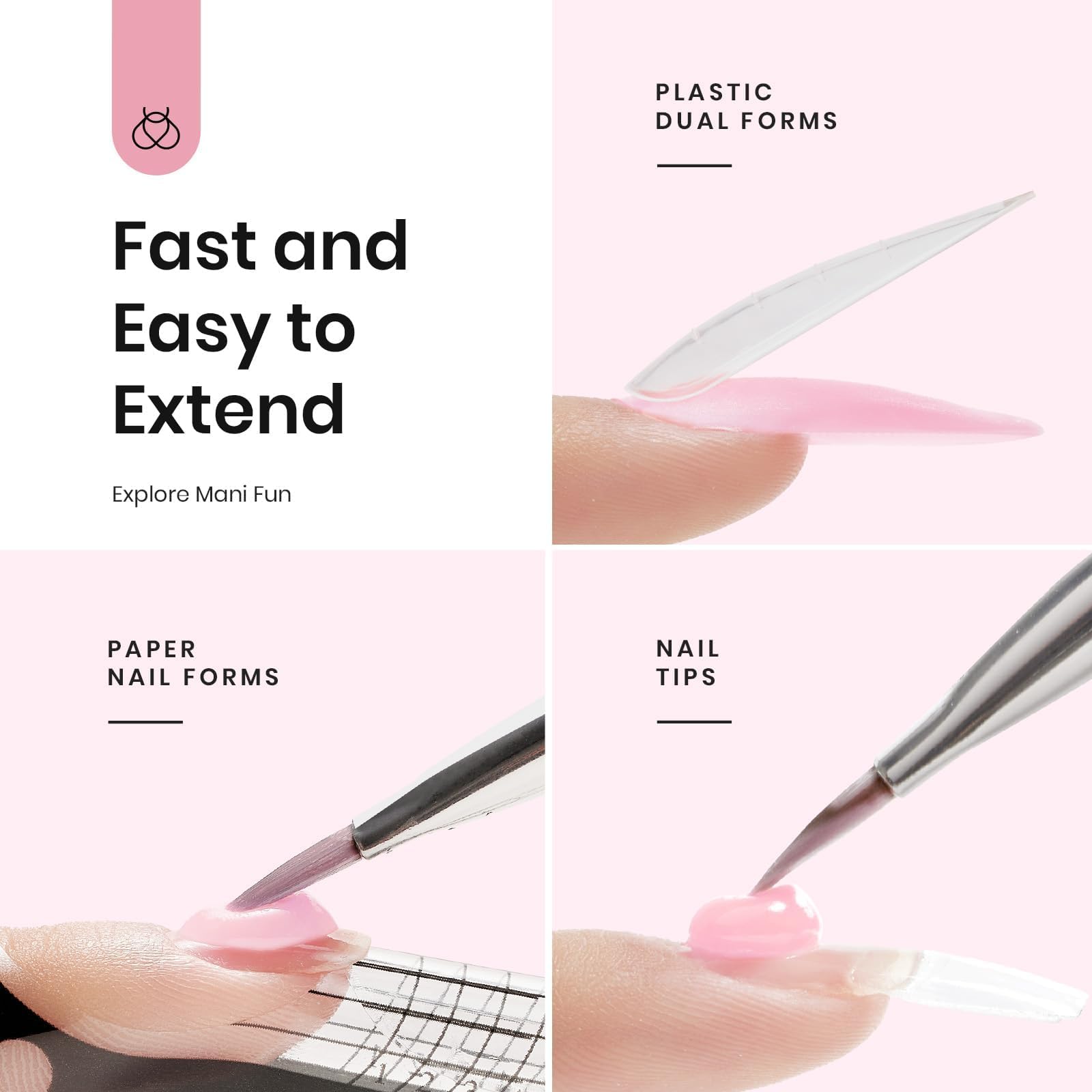 Beetles Poly Extension Nail Gel Kit durable wear indicating long-lasting extensions