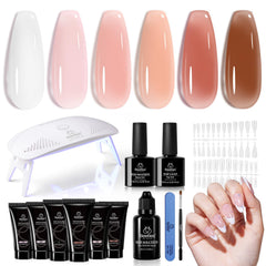 Beetles Poly Nail Gel Kit six-color set for DIY nails