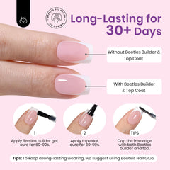 Beetles pre-designed kit provides 16 sizes and 224 pieces for personalized nails