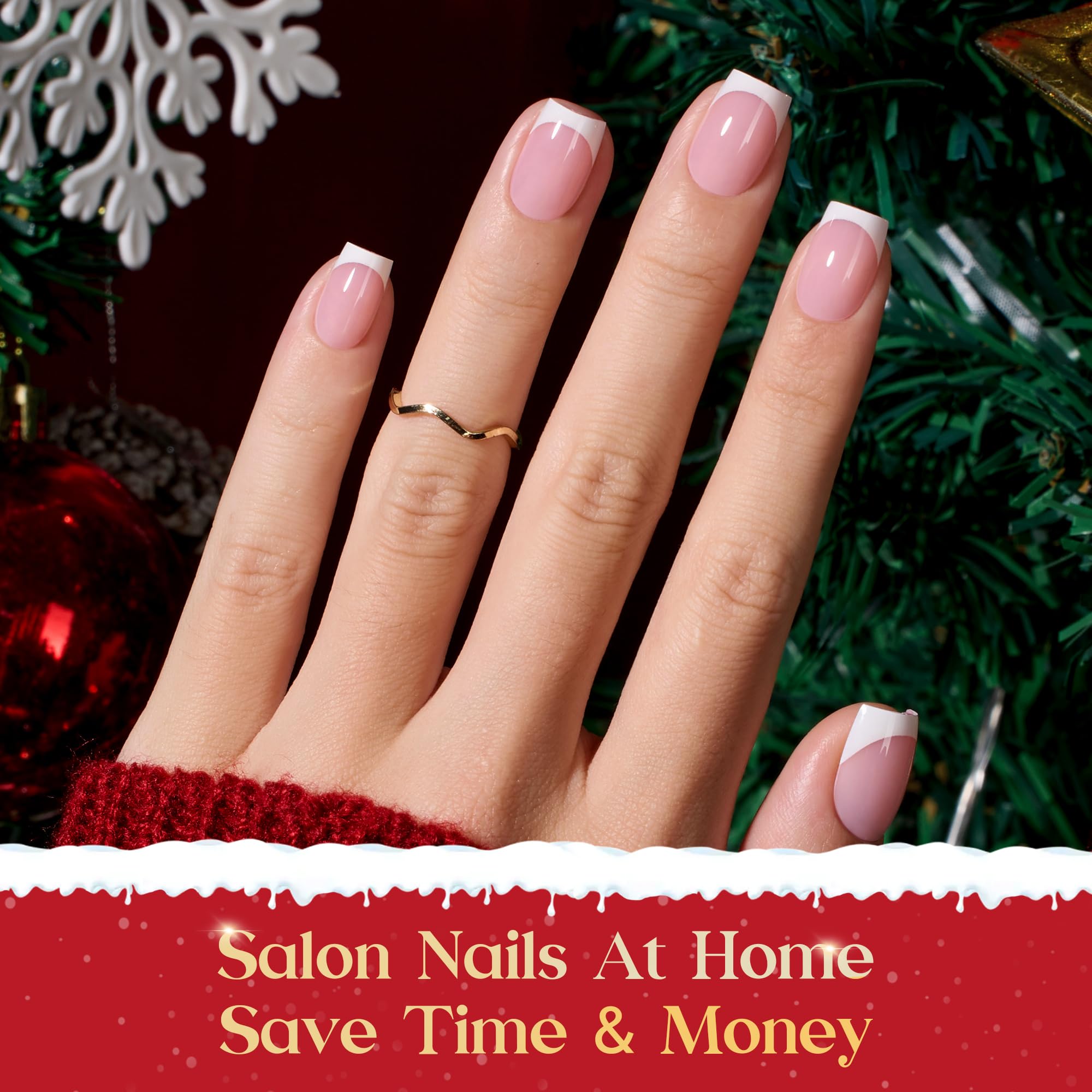 Beetles Pre-French Tips 15 sizes ensure a snug look on any finger.