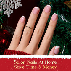 Beetles Pre-French Tips 15 sizes ensure a snug look on any finger.