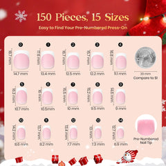 Beetles Pre-French Tips 4-in-1 gel layering delivers durable wear.