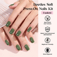 Beetles Press On Nails Kit 24-color selection for versatile daily looks.