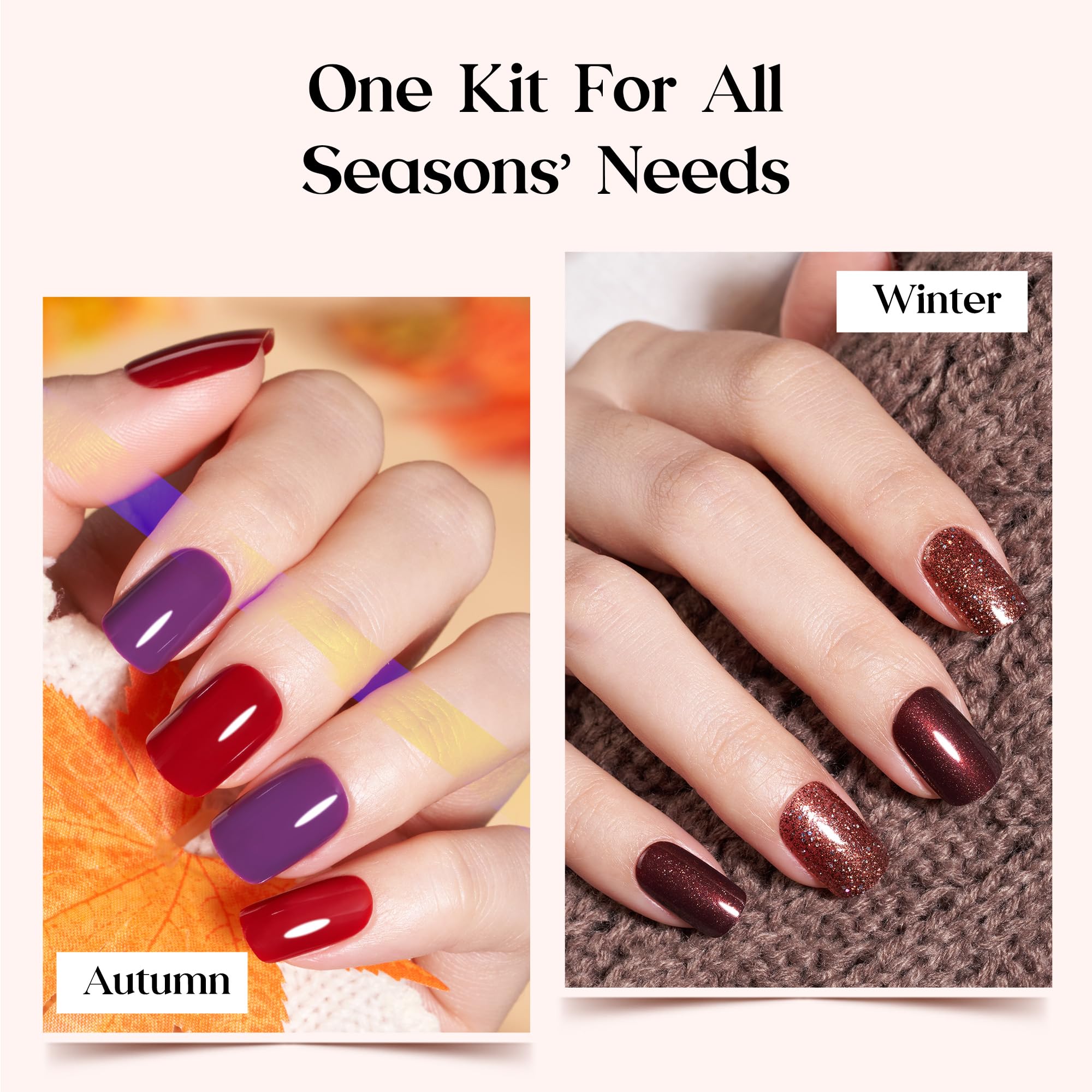 Beetles Press On Nails Kit glue and tabs showcases quick, tool-free adhesion options