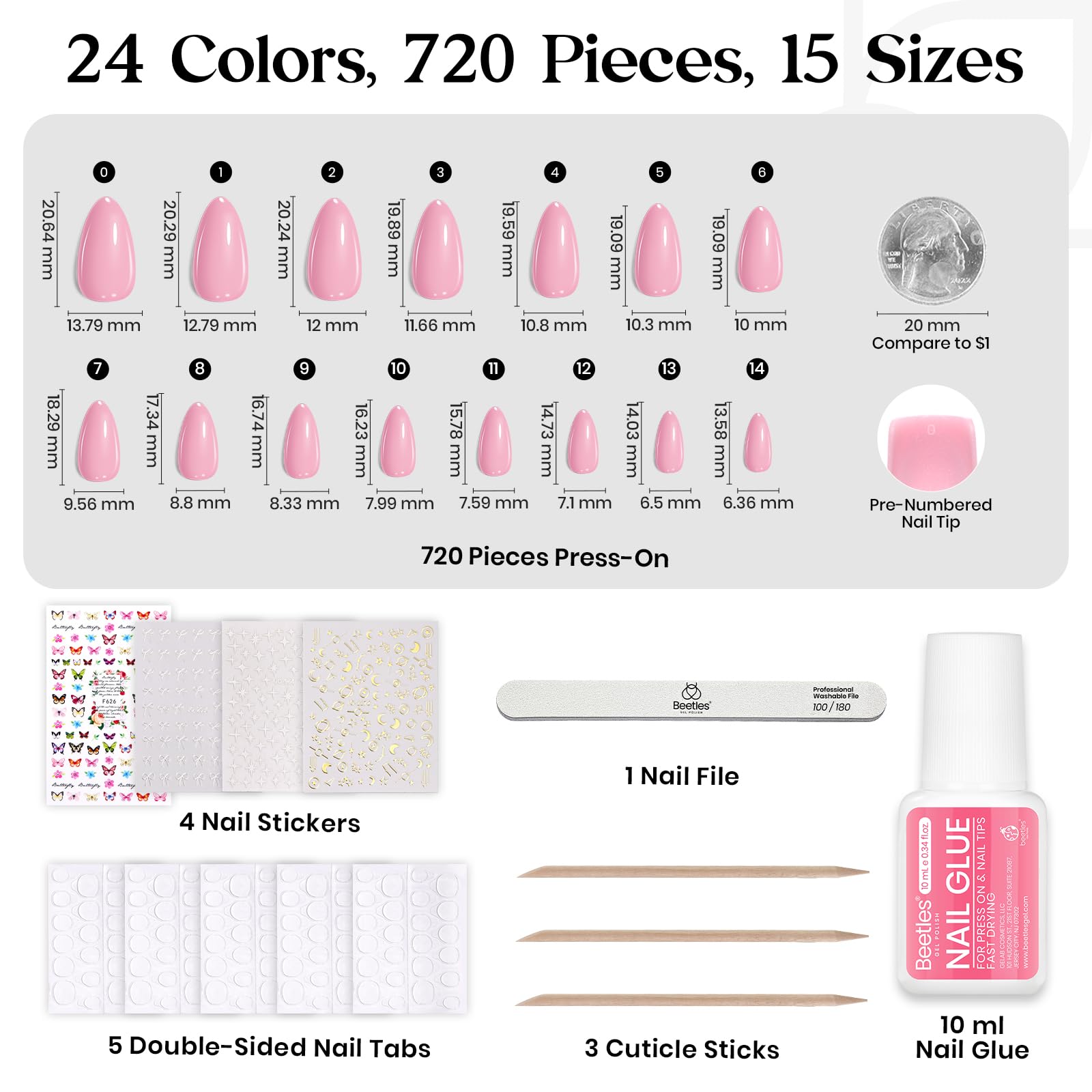 Beetles matte glossy nude styles offer versatile looks for work or events.