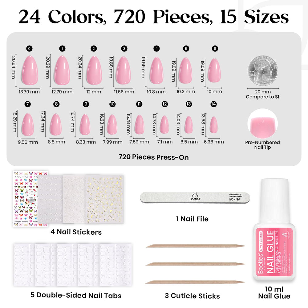 Beetles matte glossy nude styles offer versatile looks for work or events.