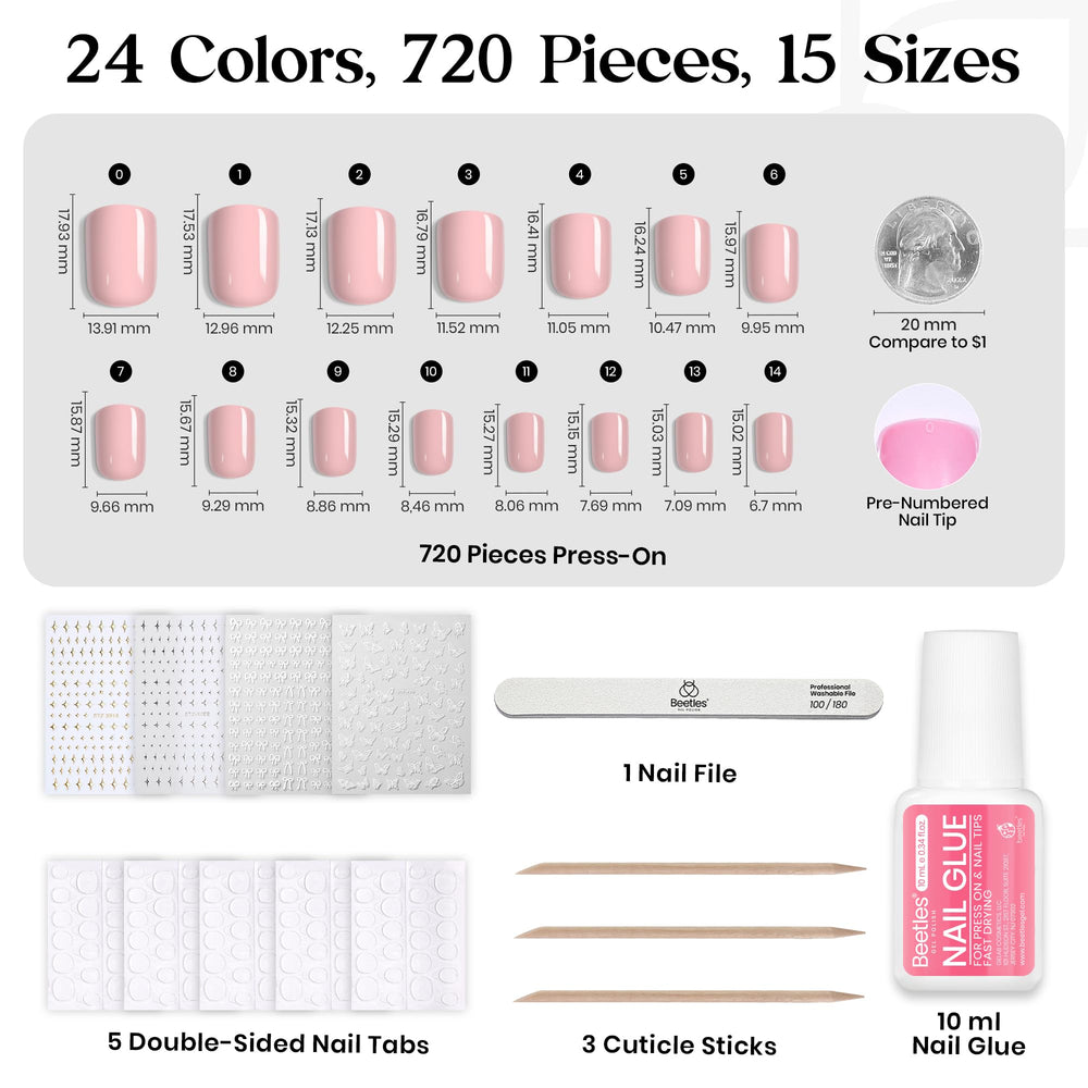 Beetles Prism Pop adhesive nail tabs illustrate easy removal and reuse possibilities