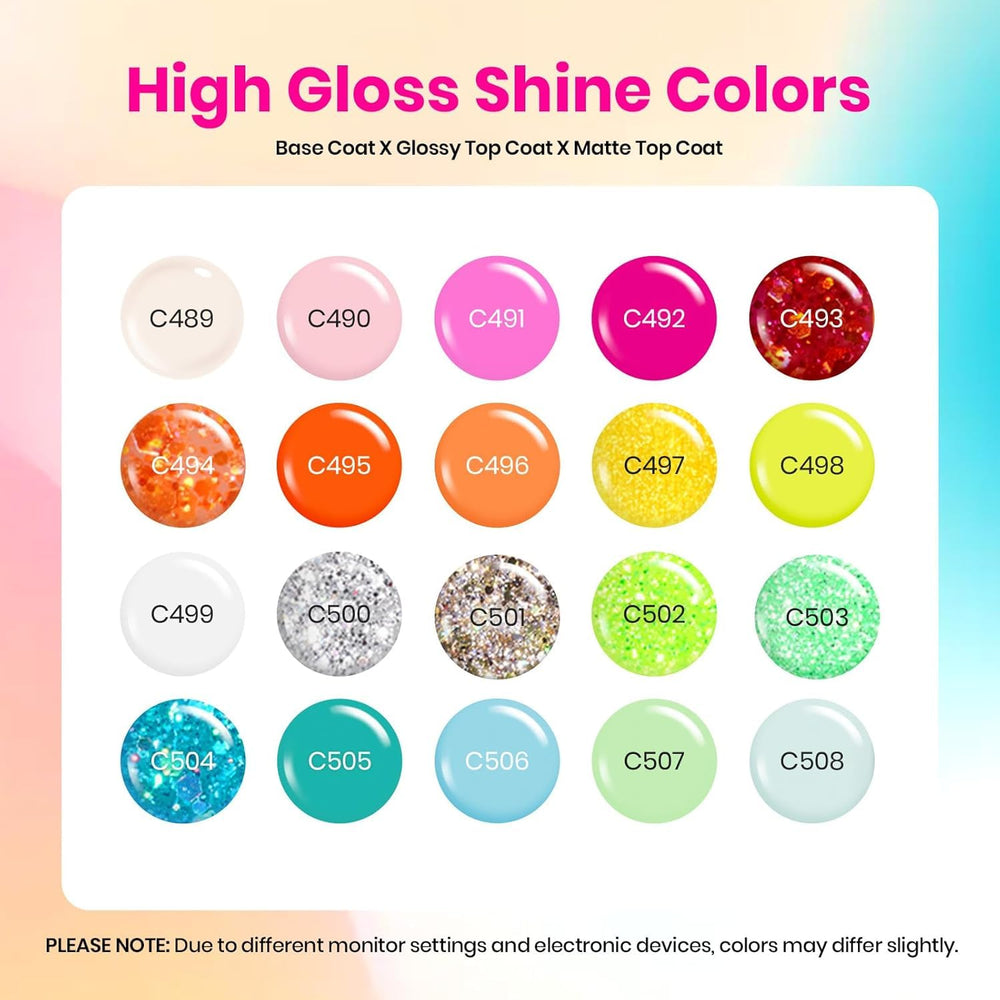 Beetles-rainbow-collection-20-colors bold neon shades for statement nail art