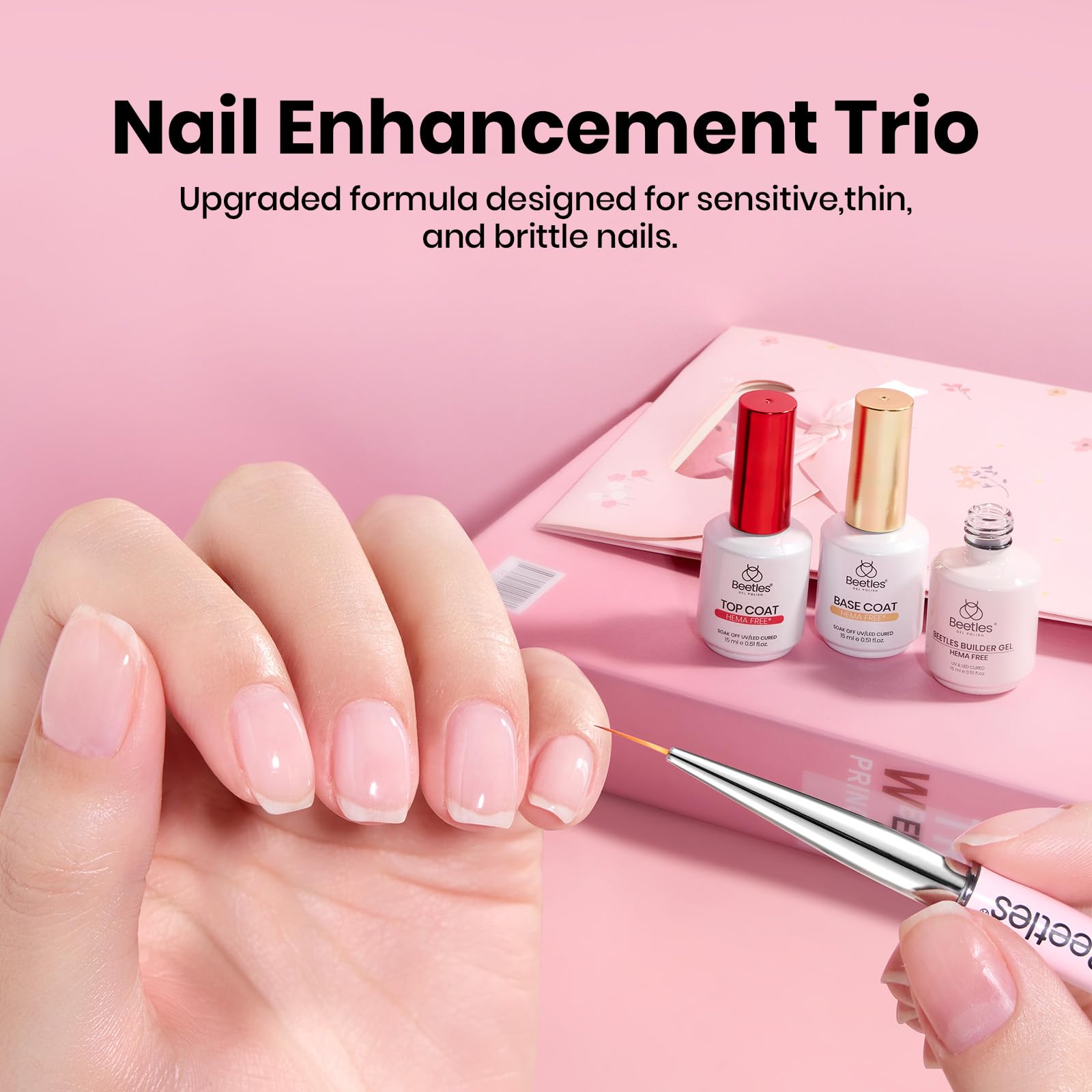 Beetles at-home manicure setup for salon-like results.
