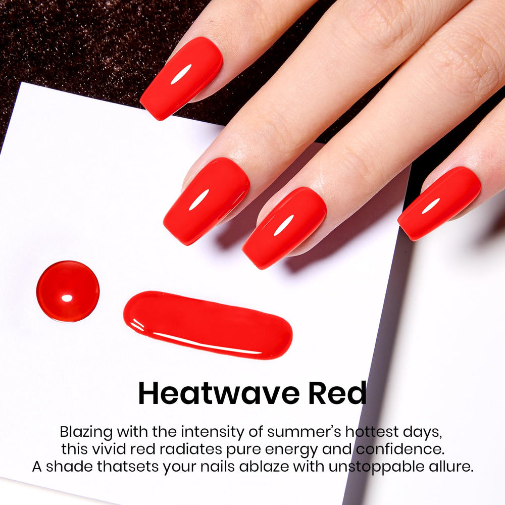 Beetles Red Gel Nail Polish bottle cap closeup—precise control for smooth application
