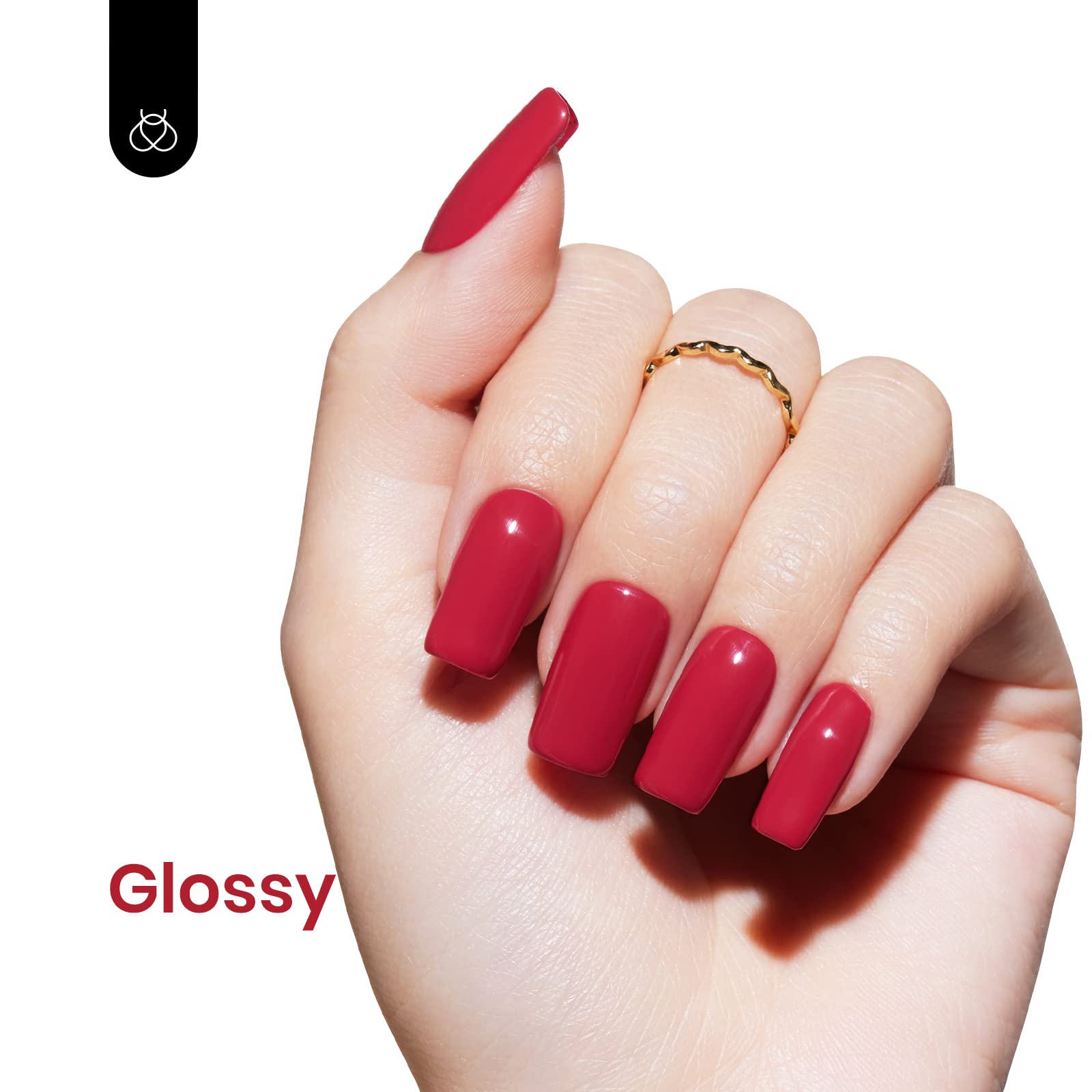 Beetles Red Gel Polish color swatches display burgundy red shade