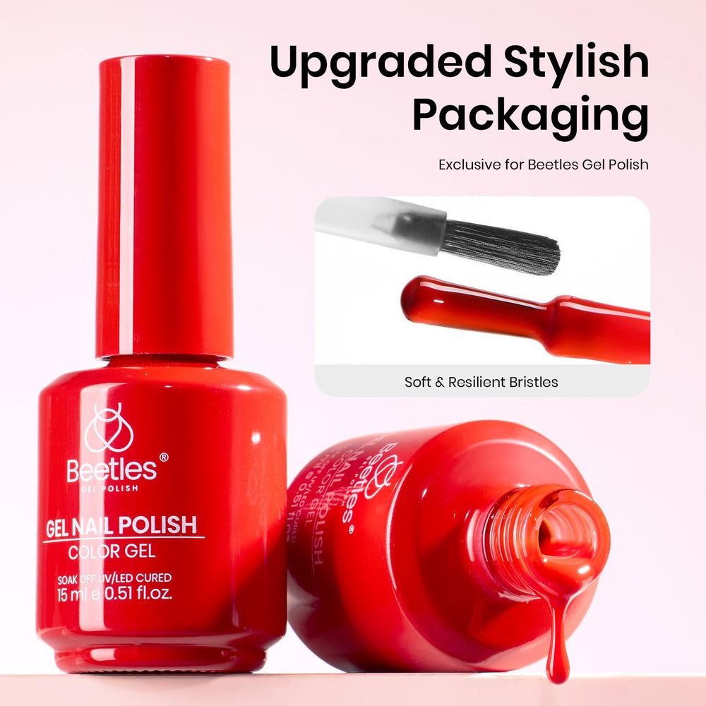 Beetles Red Gel Nail Polish cure under lamp—quick UV/LED cure for fast results