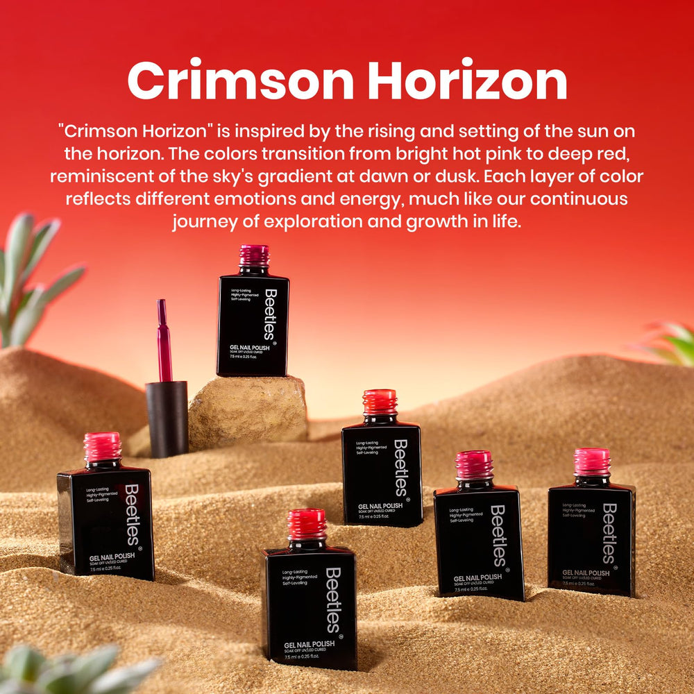 Beetles Crimson Horizon f964 swatch highlighting bold bloody red shade