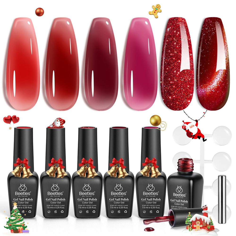Beetles Red Revival: regalo ideal para mujeres que aman manicura.