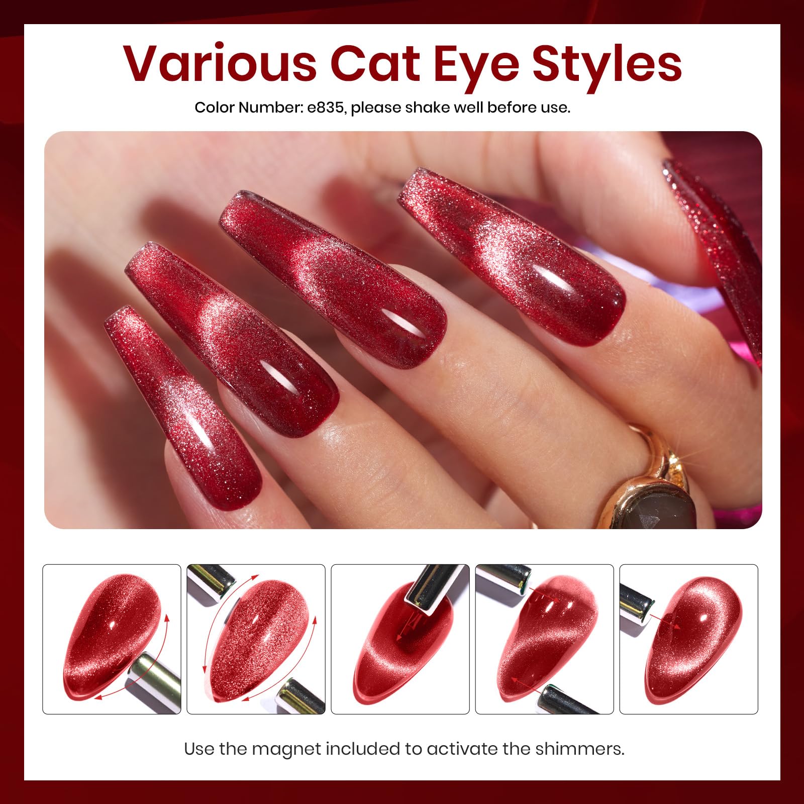 Beetles Red Revival: tarjeta de color para combinar tonos.