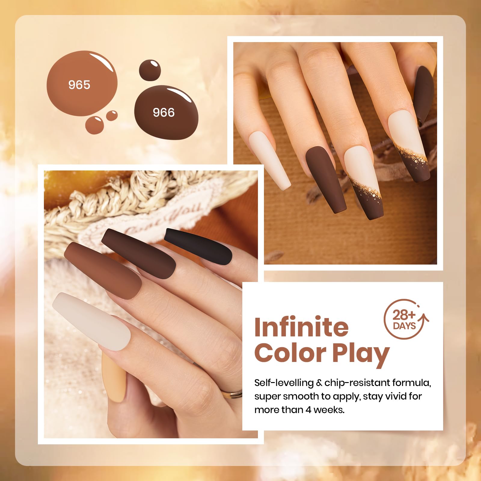 Beetles Roasted Chestnuts deep-roast polish swatch demonstrates rich depth and coverage.