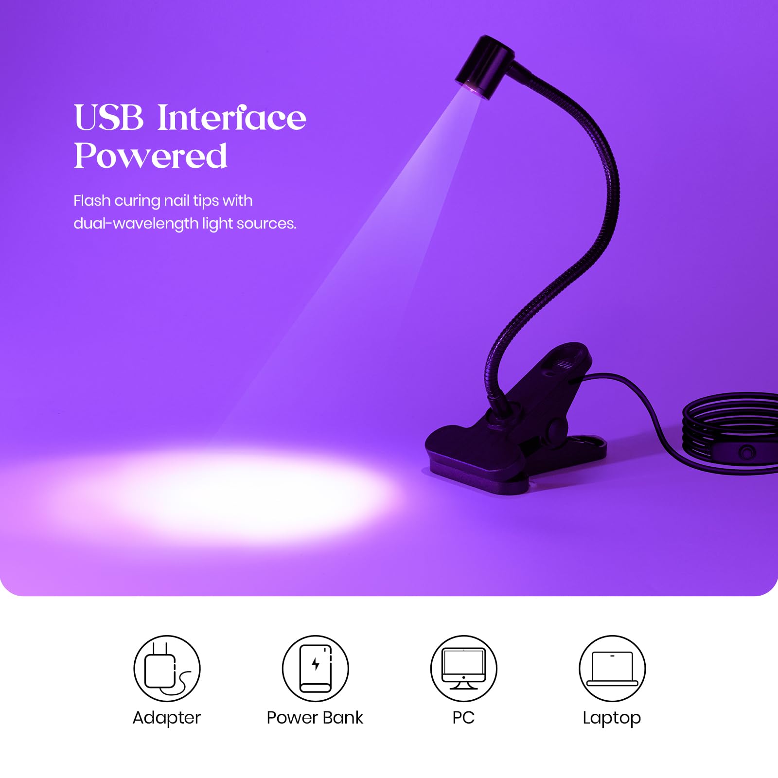 Beetles safe-eye light design of the nail lamp for comfortable curing
