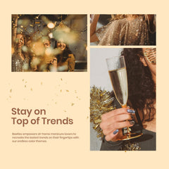Beetles Shimmer Gold Glitter Nail Polish delivers festive shimmer for celebrations.