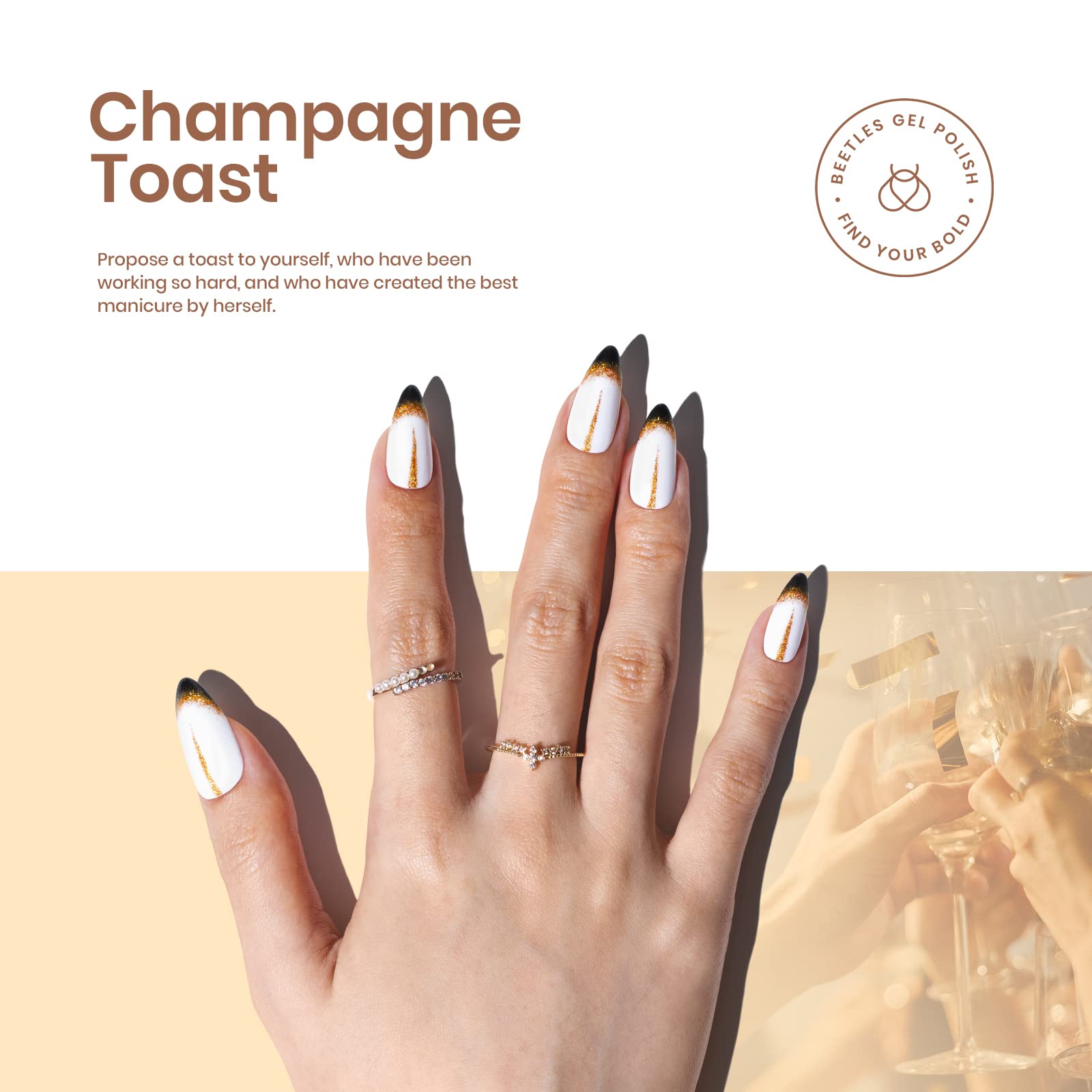 Beetles Shimmer LED Nail Lamp Compatibility enables quick, even curing.