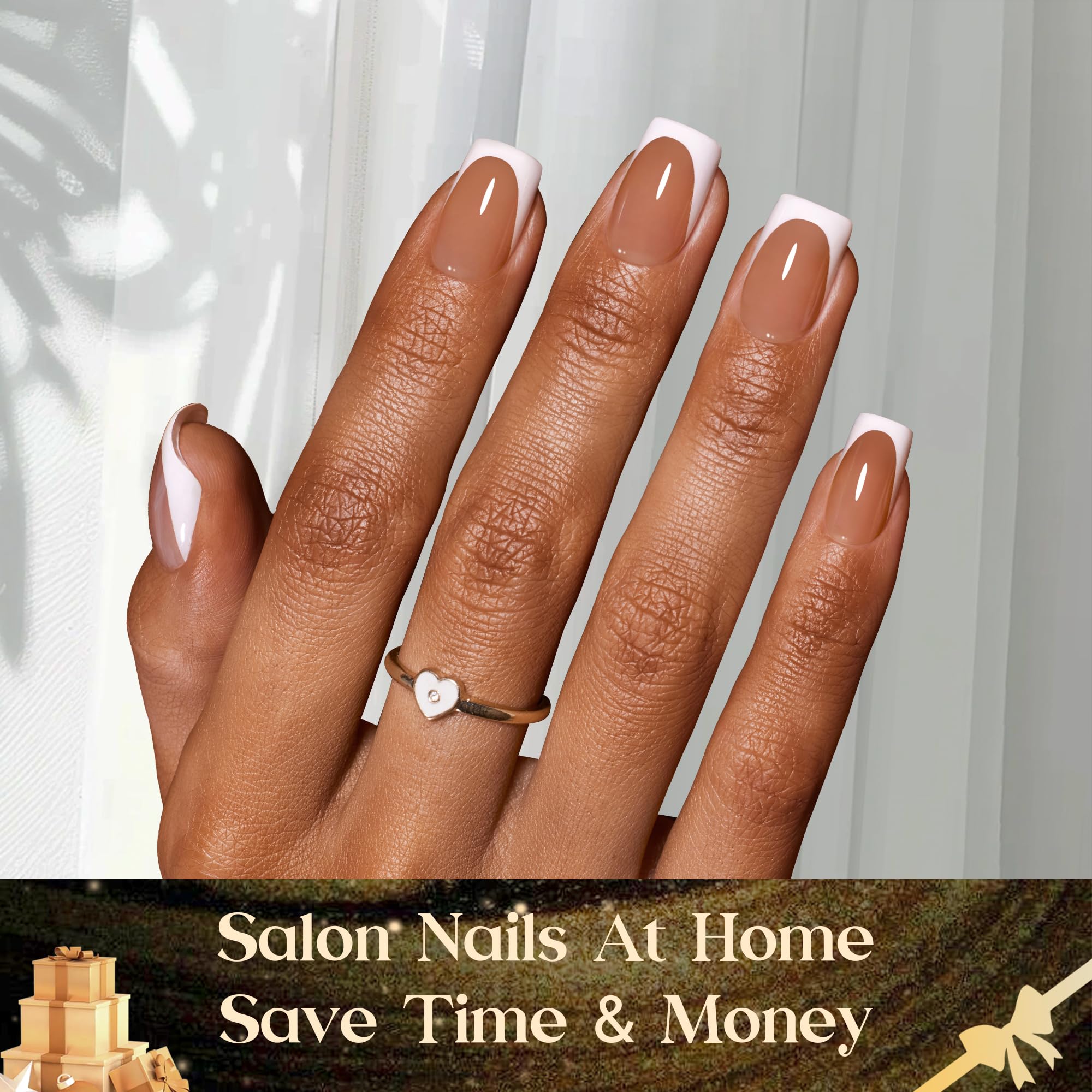 Beetles short squoval nails closeup demonstrates durable salon-inspired manicure at home