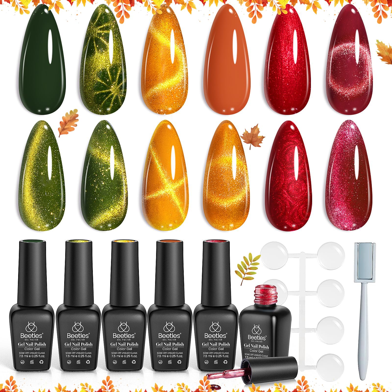 Beetles soak-off gel polish packaging signals easy removal.