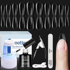 Beetles Soft Gel Nail Kit LED lamp offers quick, even curing for nails.