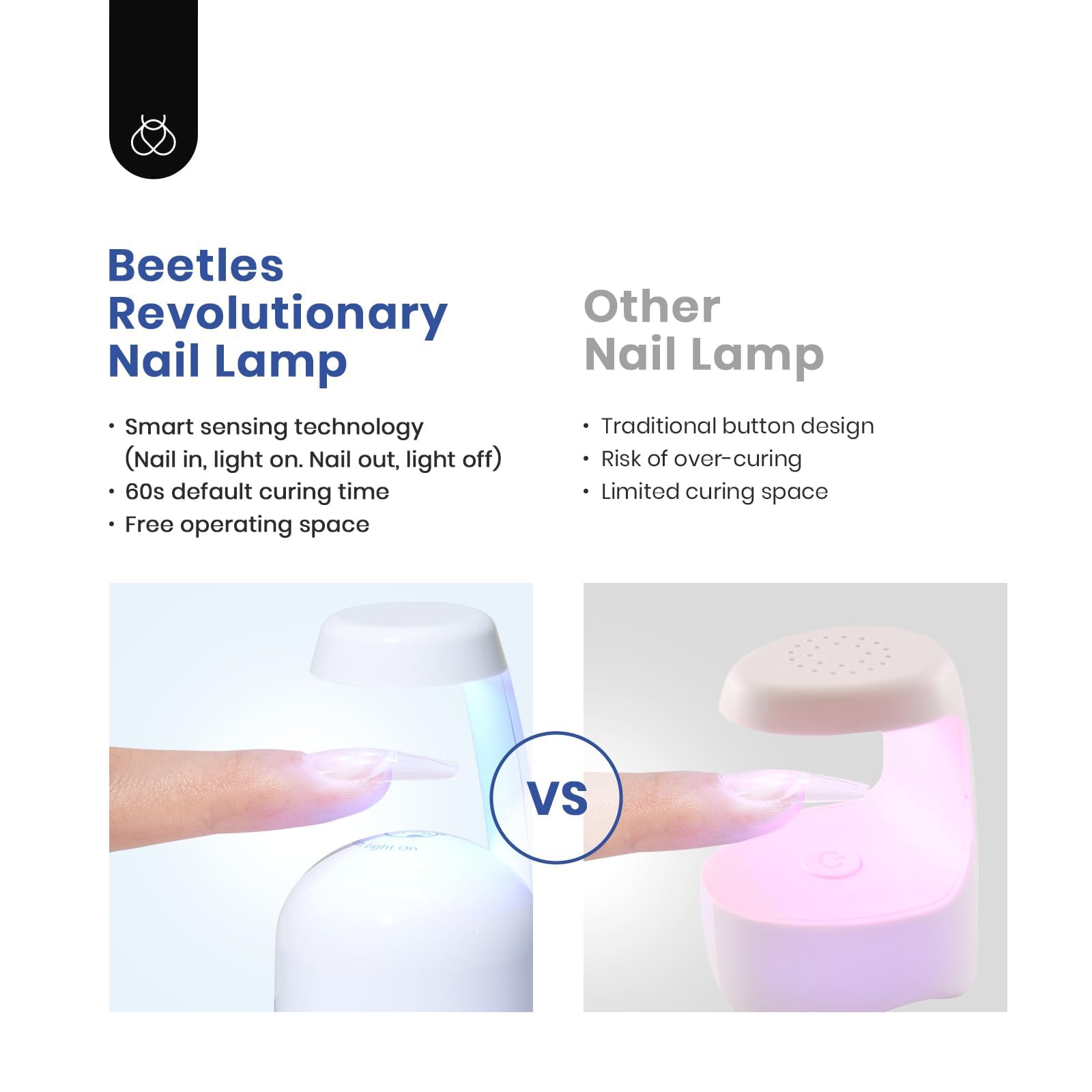 Beetles Soft Gel Nail Kit medium coffin tips for classic shape.