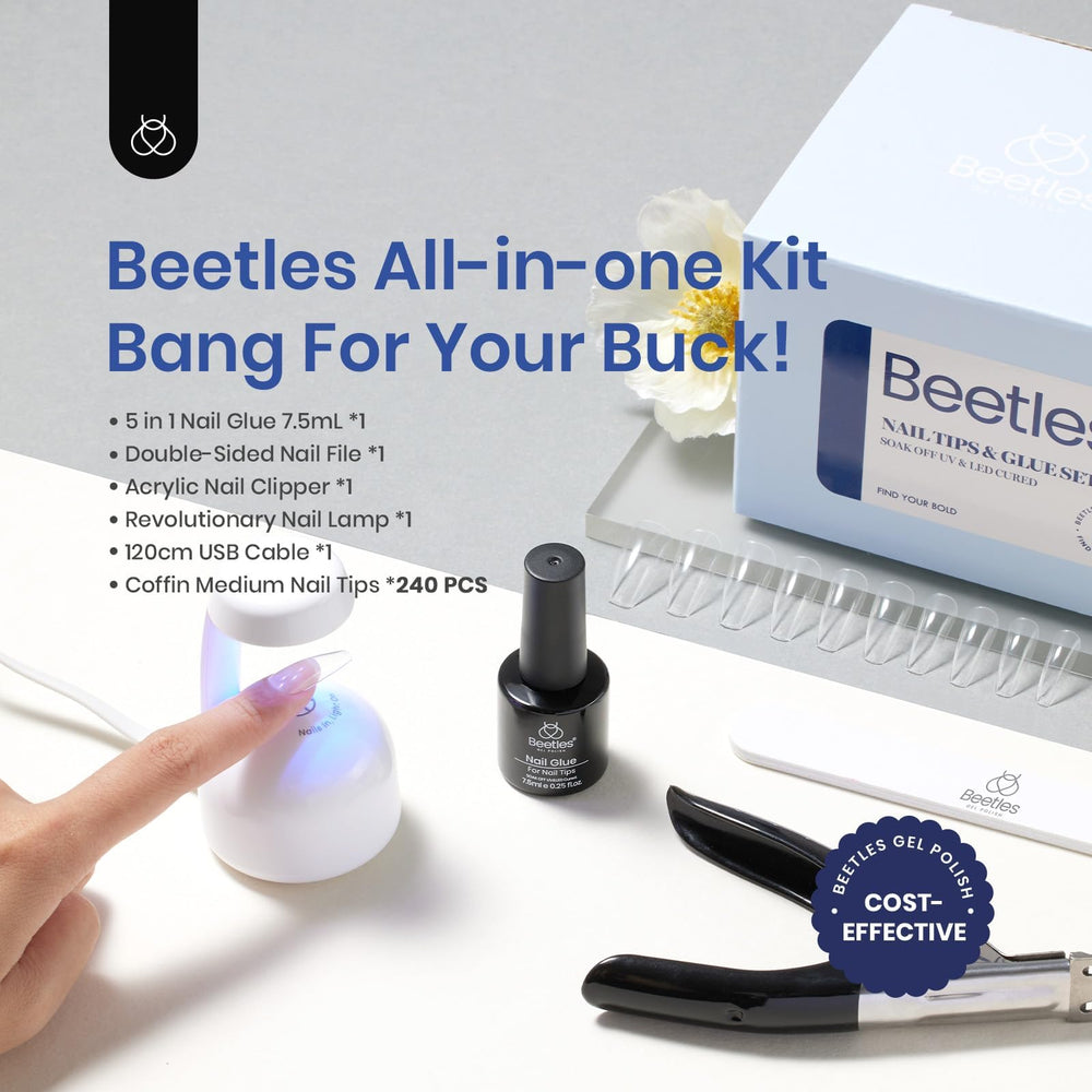 Beetles Soft Gel Nail Kit nail file for shaping.