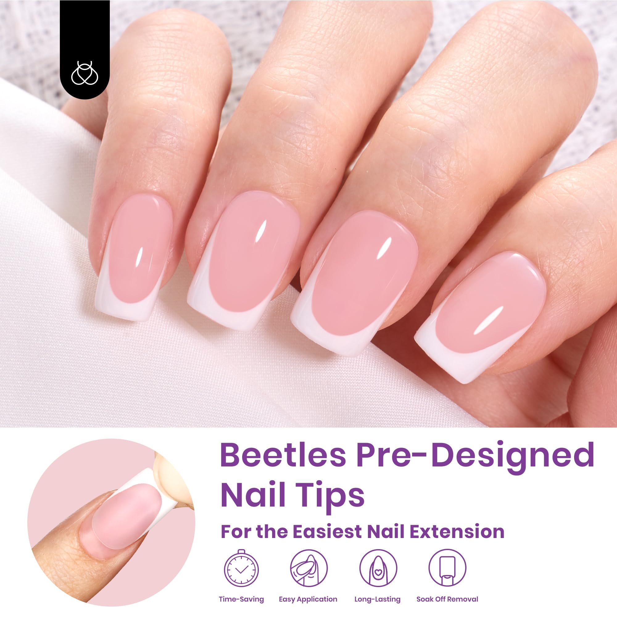 Beetles soft gel nails show comfortable fit and durable wear