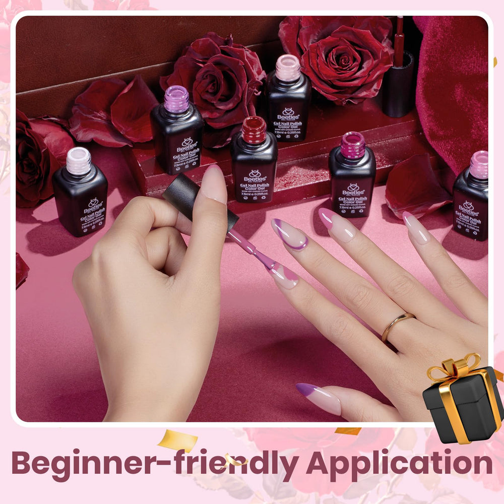 Beetles soft-orchid-nail-polish swatch for subtle, elegant finish.