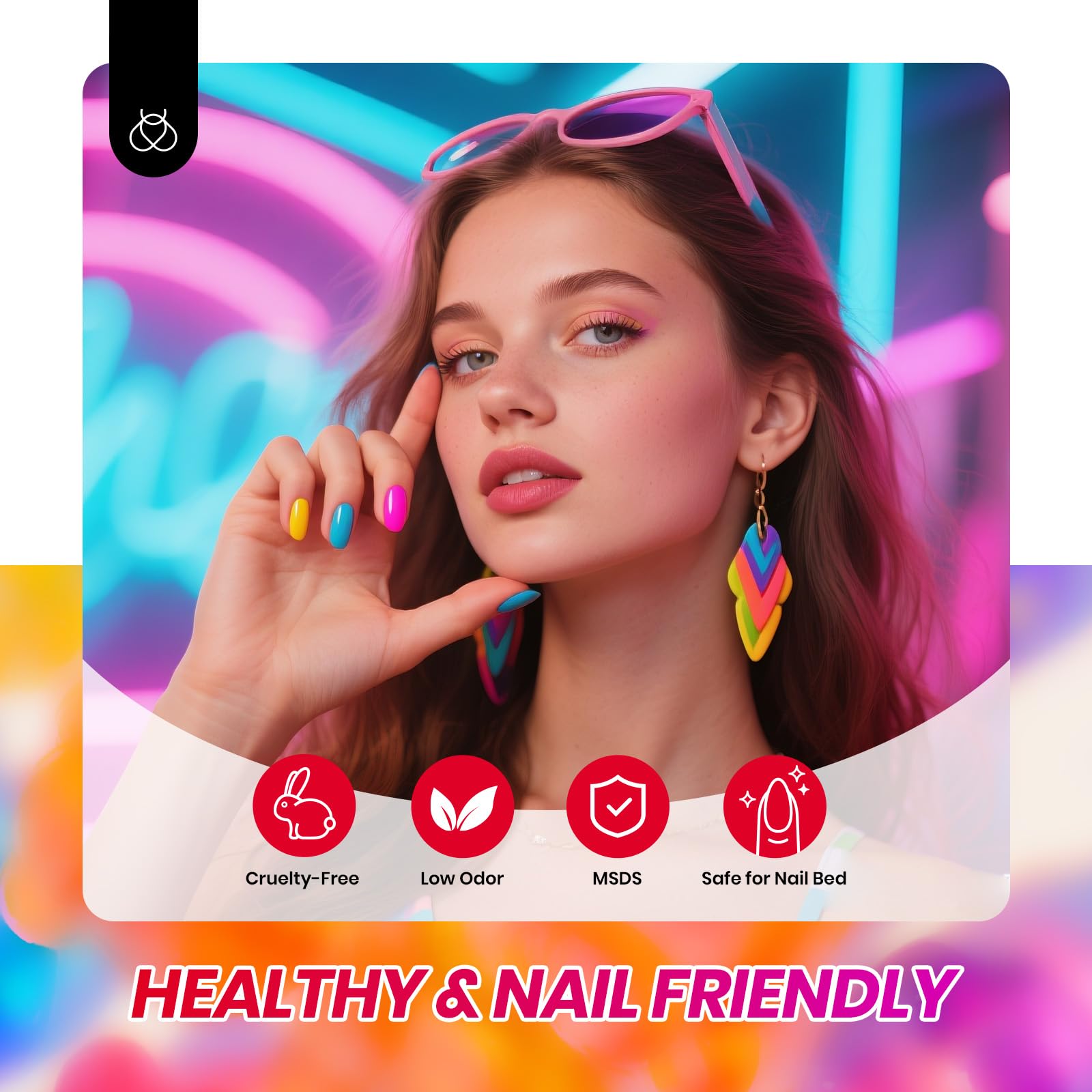 Beetles Jelly Gel green neon for fresh nail accents.