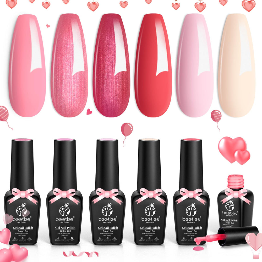 Beetles swatch collection on nails showing full range and smooth finish