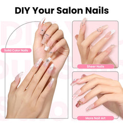 Beetles Tipex coffin medium tips ready for long-lasting full-coverage nails.