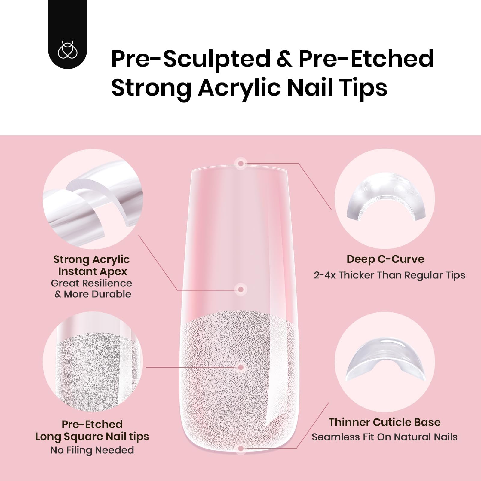 Beetles Tipex durable tips deliver bubble-free wear with strong finish.