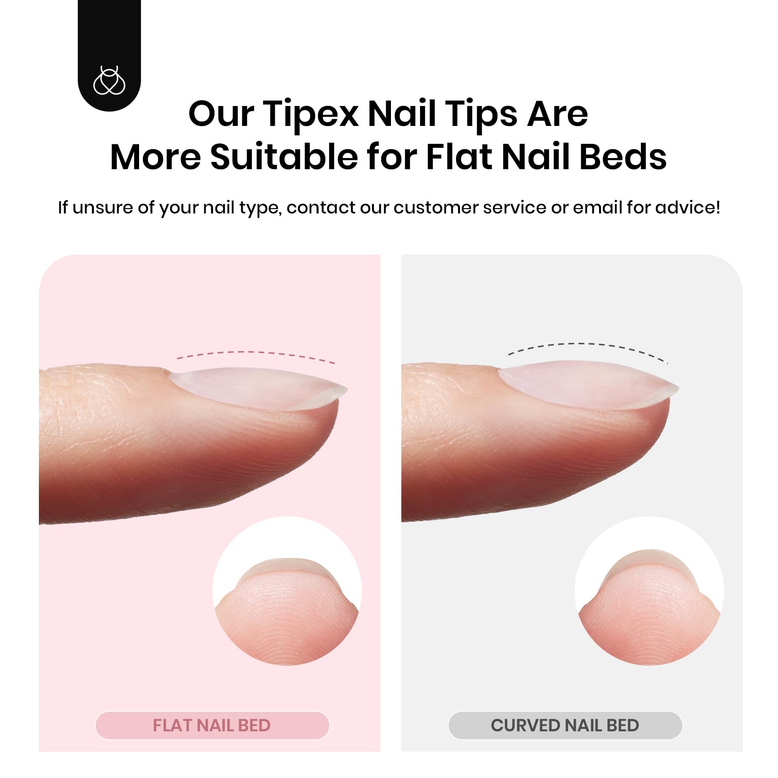 Beetles Tipex durable tips support bubble-free wear and secure adhesion