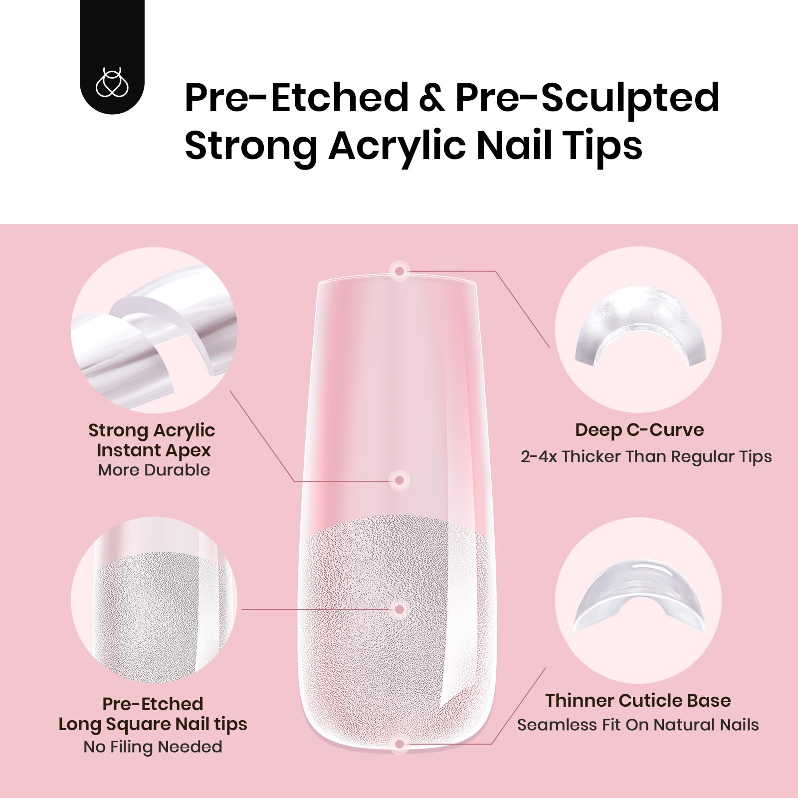 Beetles Tipex durable, odorless material ensures long-wearing nails with gel systems.